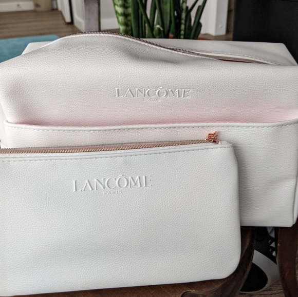 Lancome Handbags - Lancome Large Size Travel Case and Makeup Pouch w/ Zippers